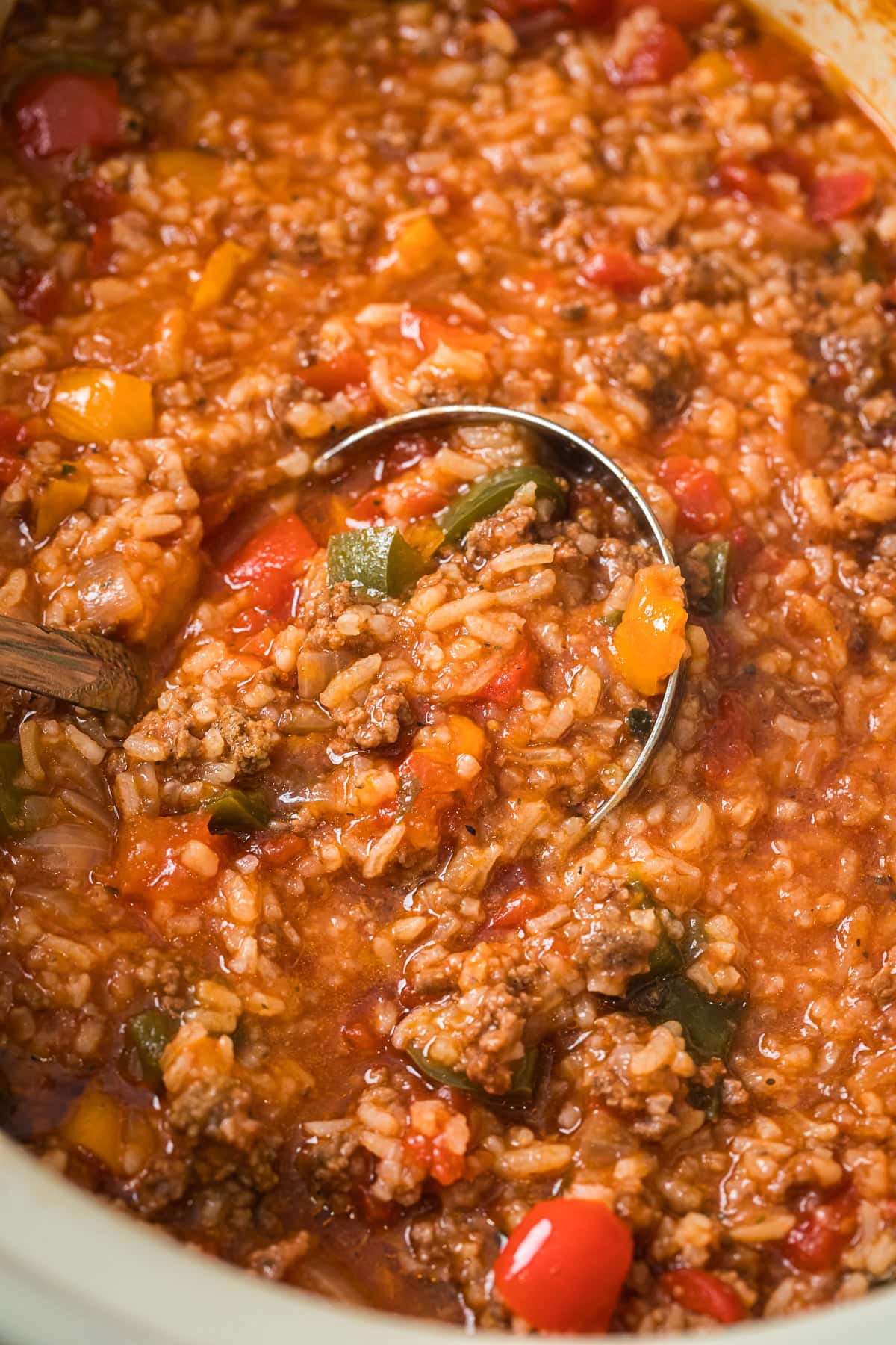 15. Slow Cooker Stuffed Pepper Soup
