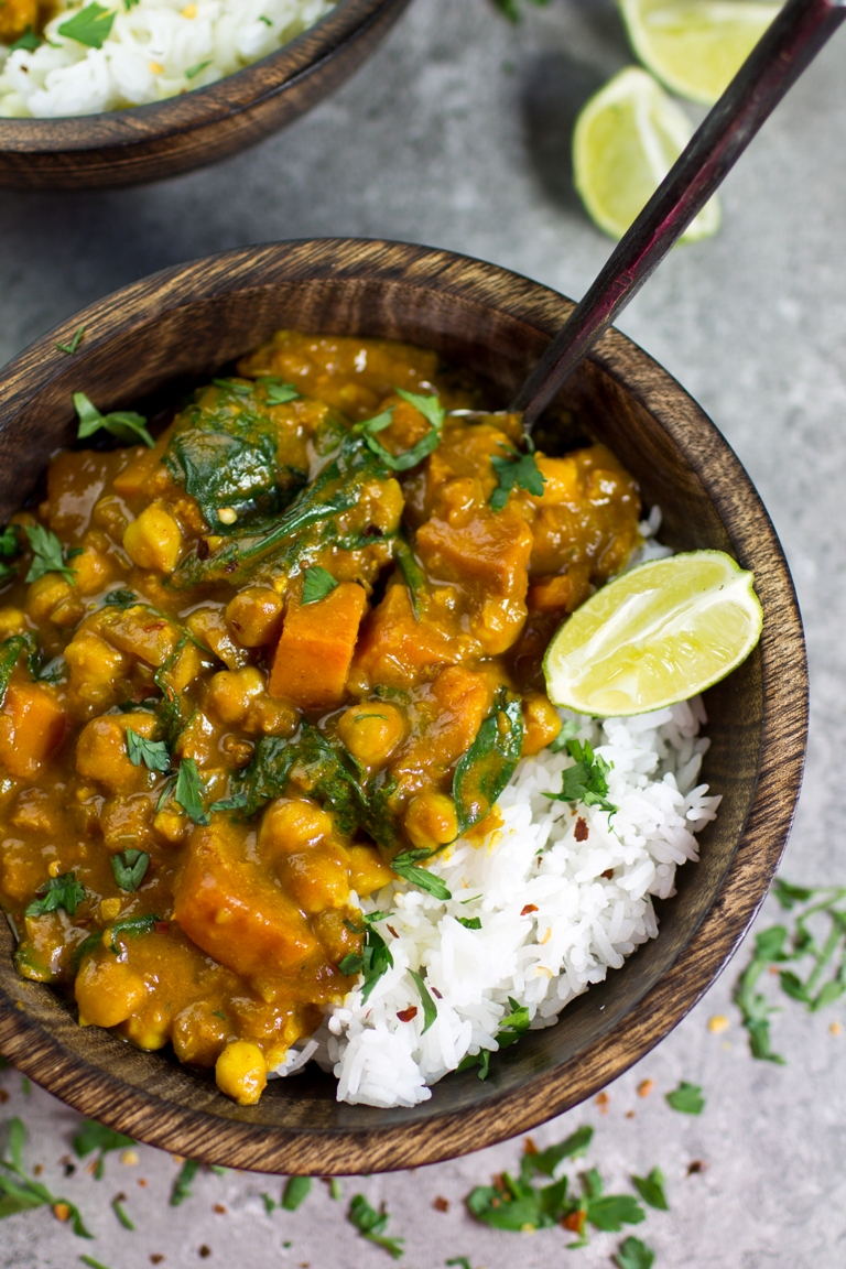 16. Chickpea and Sweet Potato Curry