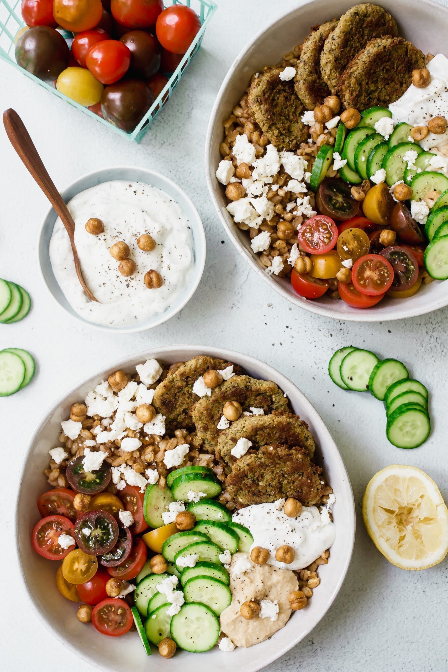 20. Mediterranean Baked Falafel Bowls