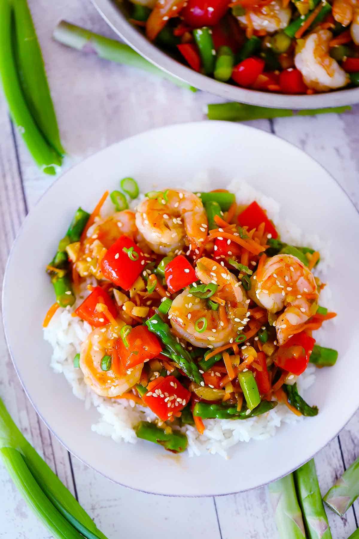3. Shrimp Stir-Fry with Vegetables
