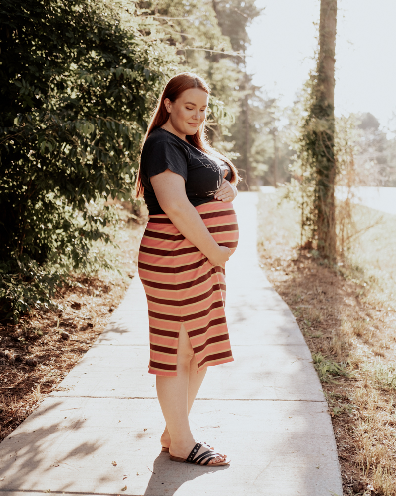 7. Non-Maternity Pieces Styled for Pregnancy
