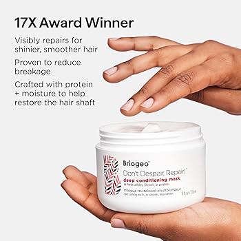 Briogeo Don't Despair Repair Deep Conditioning Mask in close-up product photography