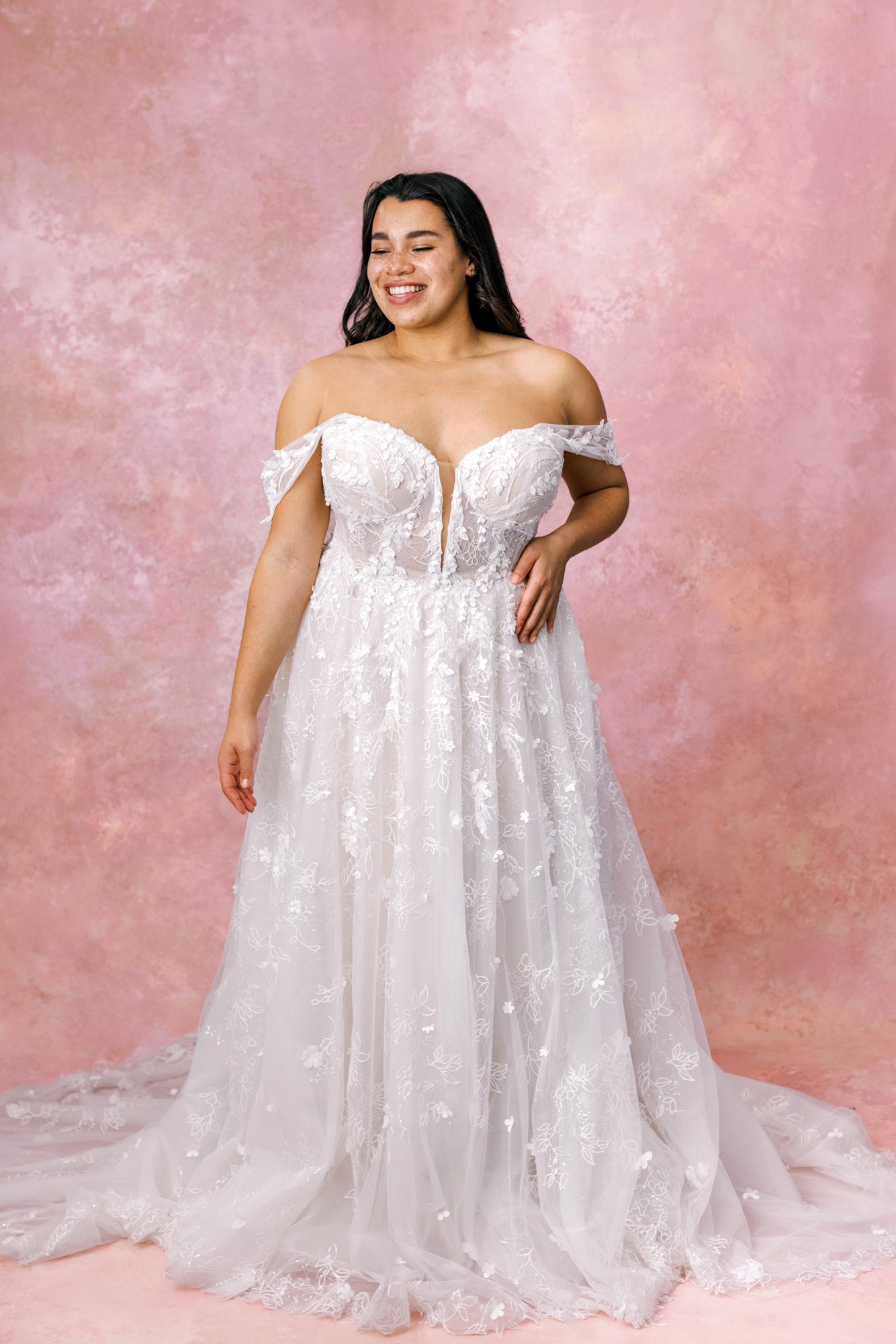 How much does a plus size A-line wedding dress cost?