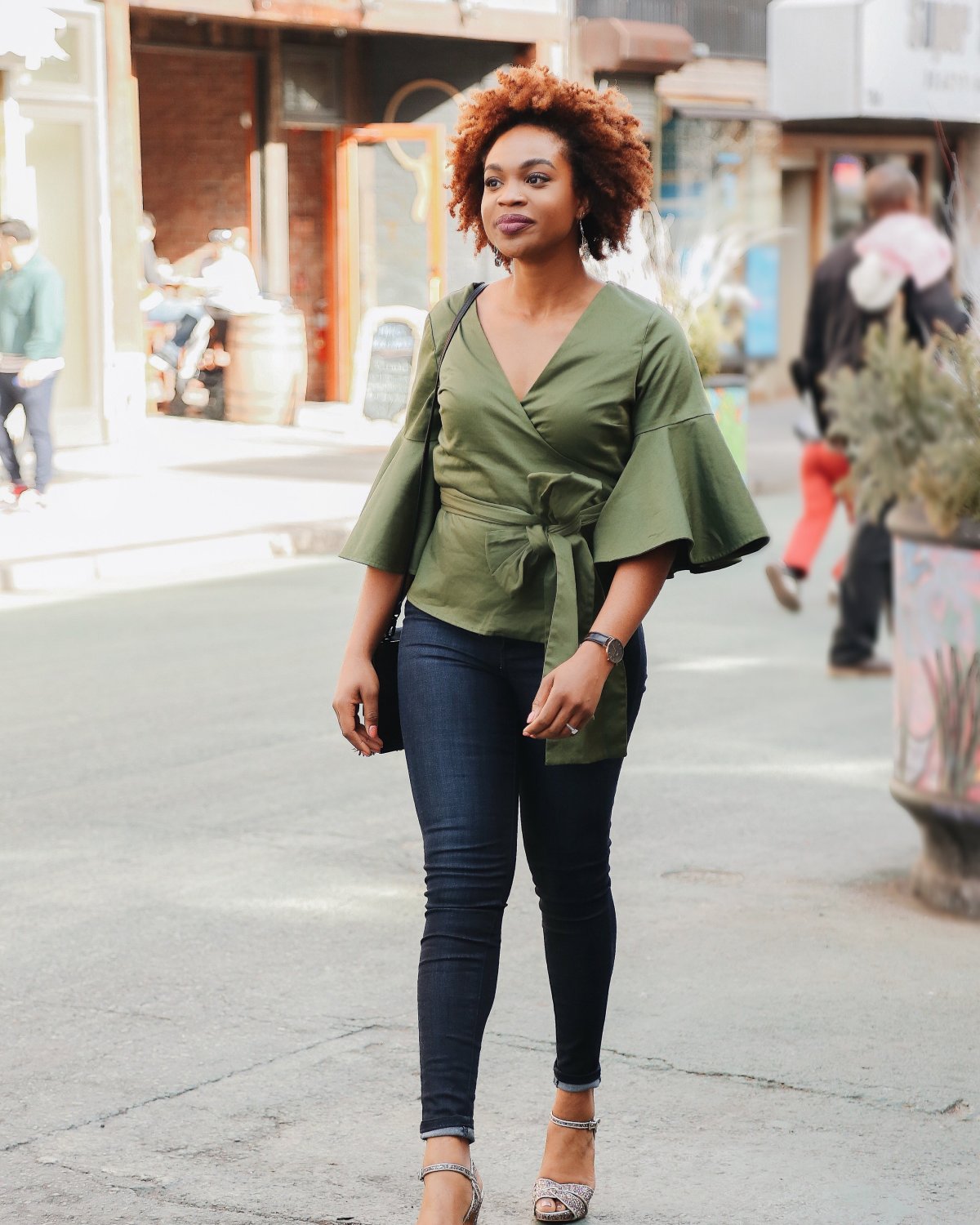 Outfit 16 - The Statement Sleeve Blouse for Spring Events