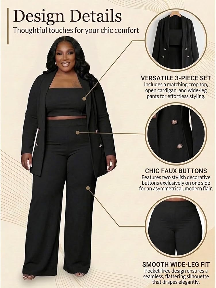 Outfit 5 - The Travel Blazer and Wide-Leg Pants