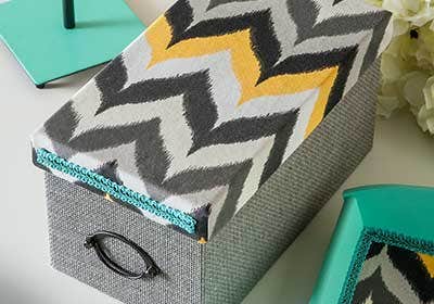 Project 6 - Fabric Covered Storage Boxes