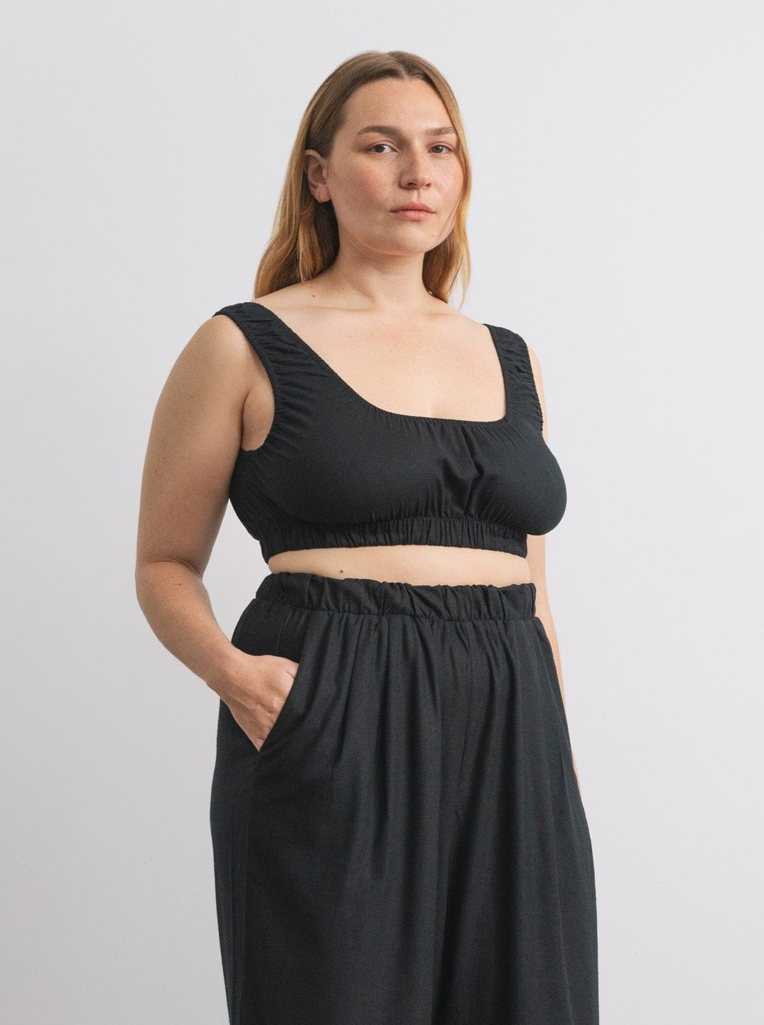 Daughters and Wives plus-size silk noil skirt sustainable label