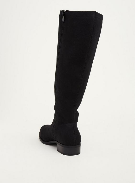 Torrid stretch back knee-high boot with elastic panel