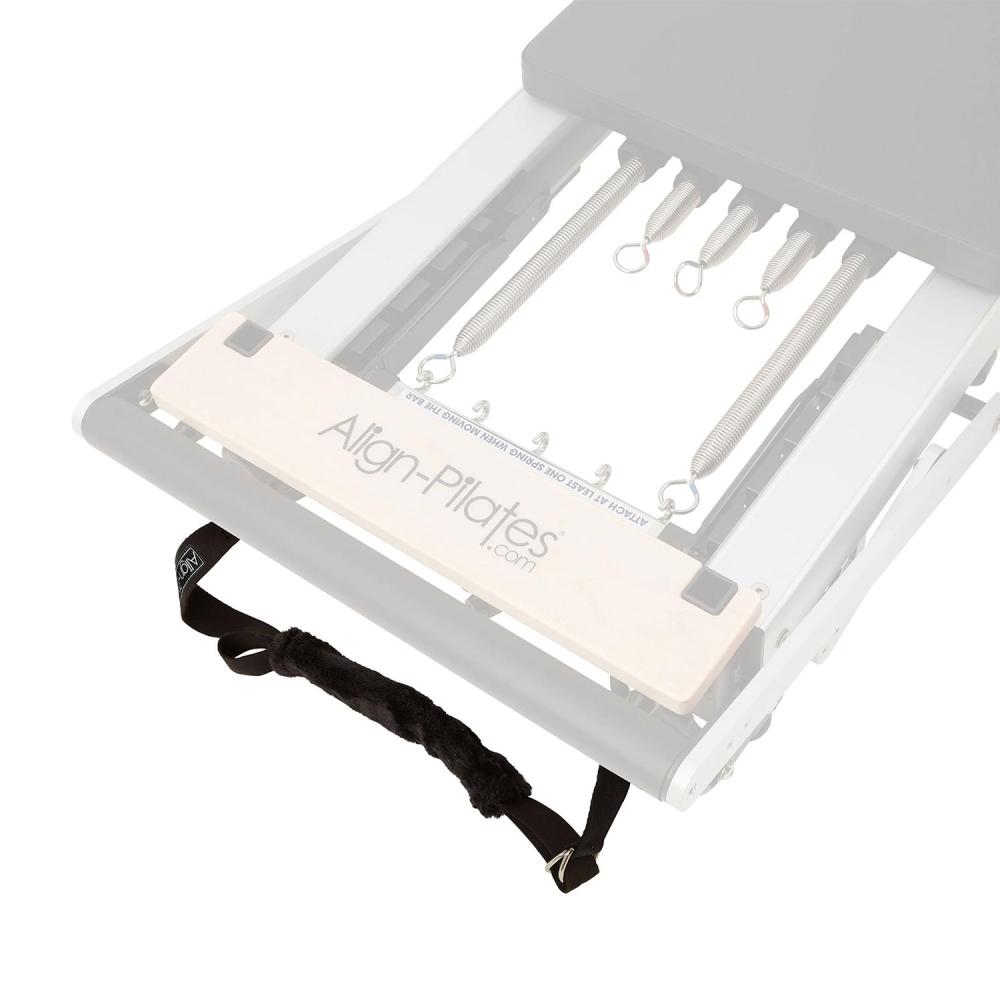 Pilates reformer foot loops springs neck pad detail