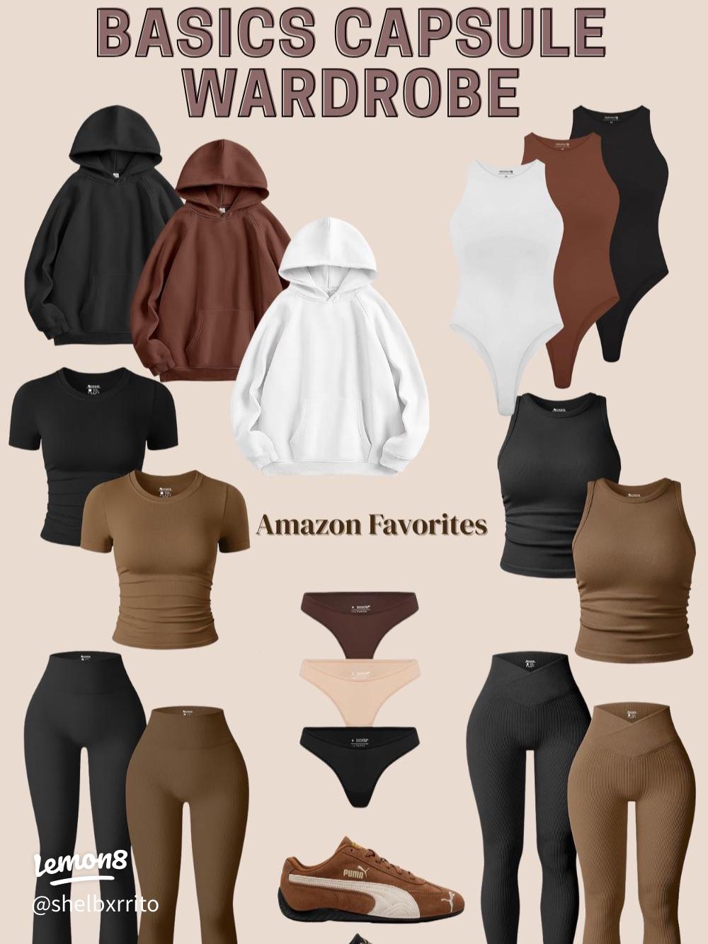 plus size Pilates four piece capsule wardrobe flat lay 2026