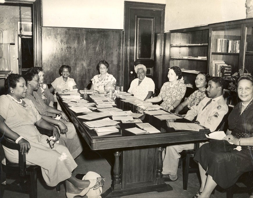 Black woman 30s document desk preparing meeting proposal
