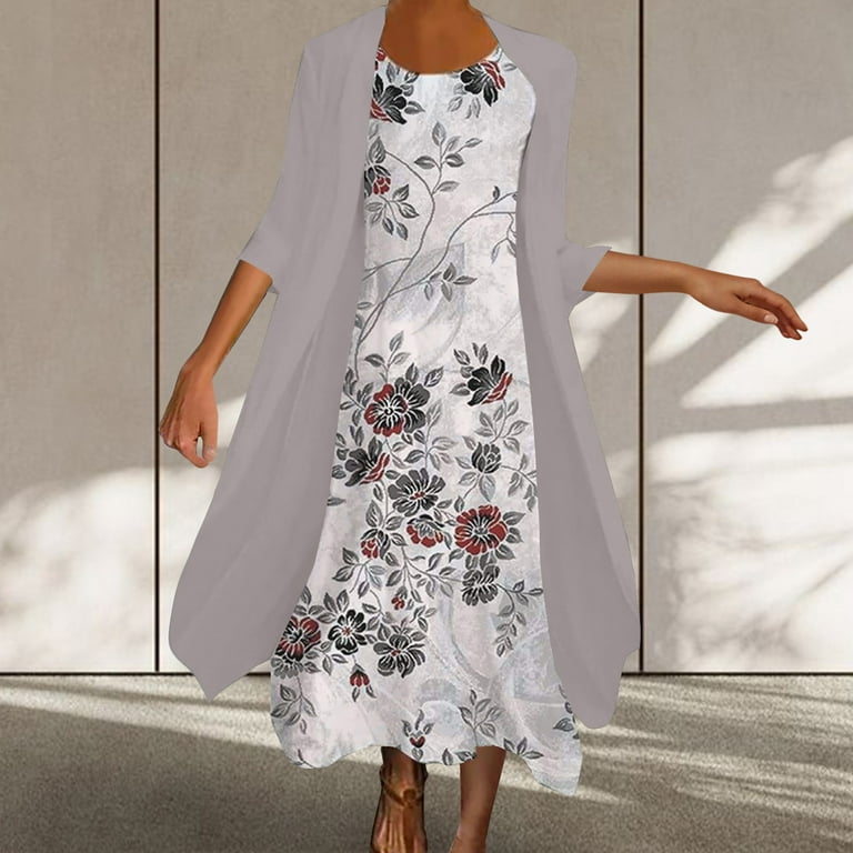 garden party wedding midi floral linen plus-size guest