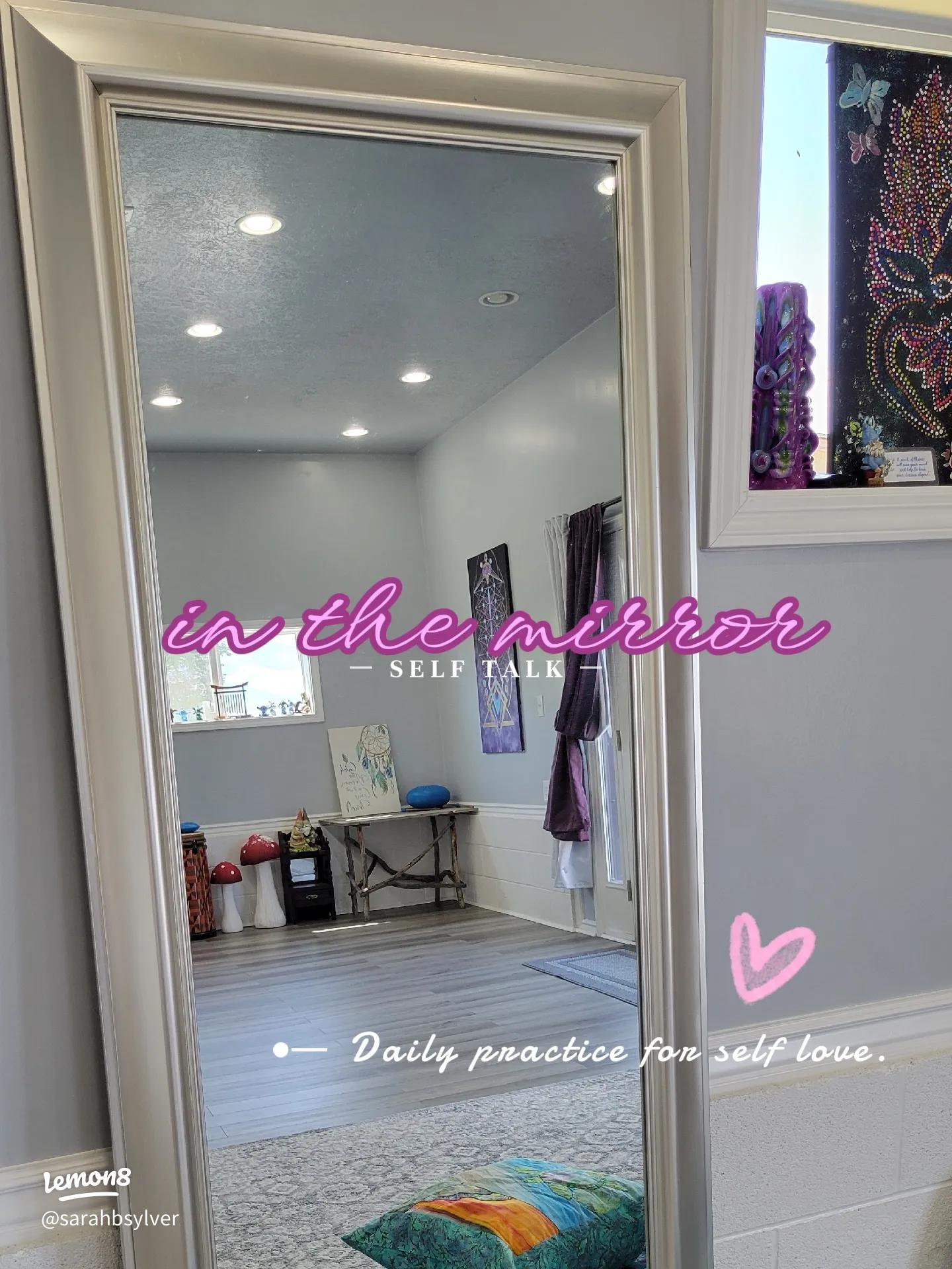 A cozy mirror setup for the daily confidence challenge practice