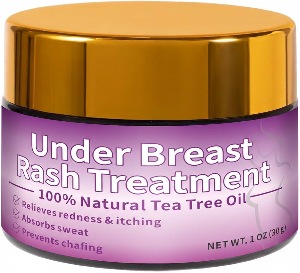 A soothing barrier cream for calming an under-breast rash