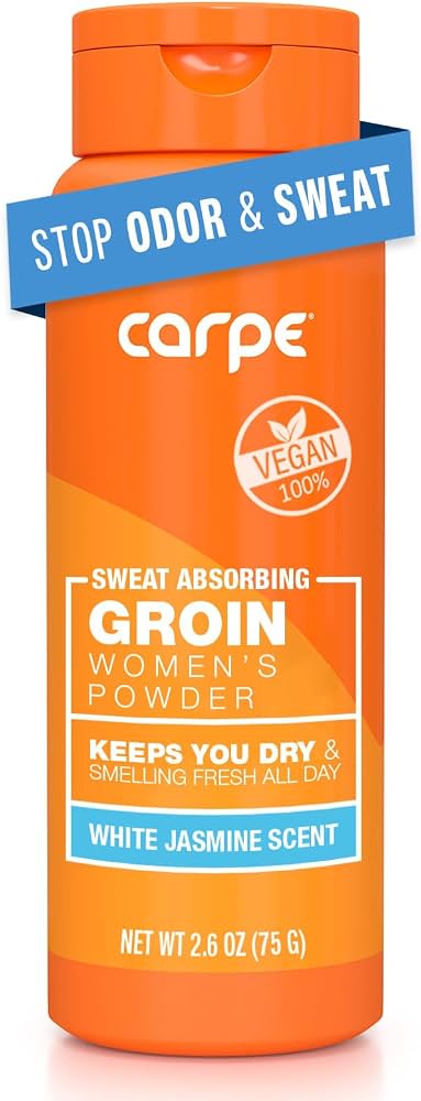A talc-free body powder keeps the area dry to prevent chafing