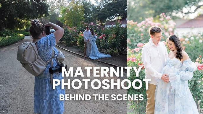Behind the scenes of a joyful plus-size maternity photoshoot
