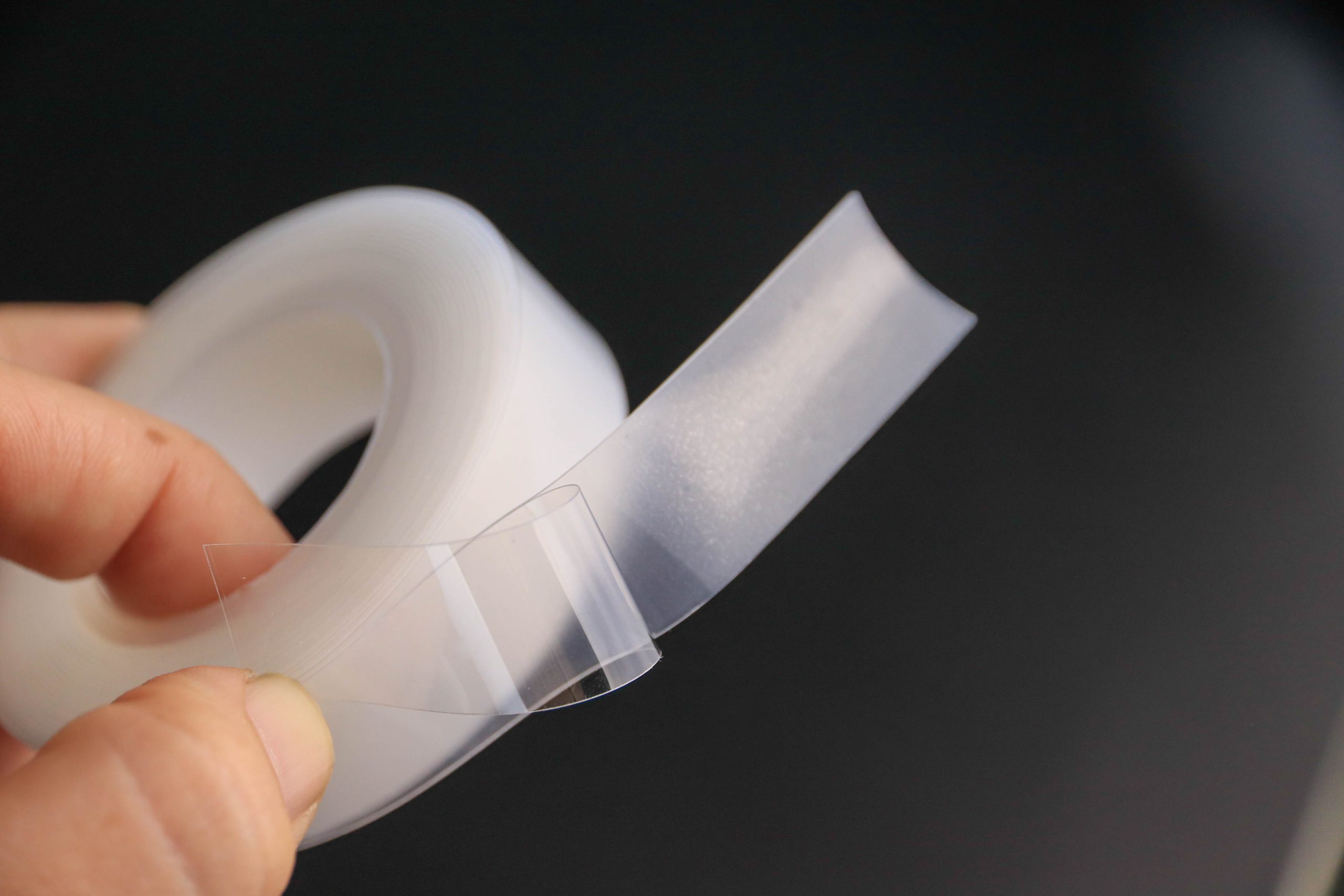 Close-up of a silicone grip strip on the inside of a shapewear waistband