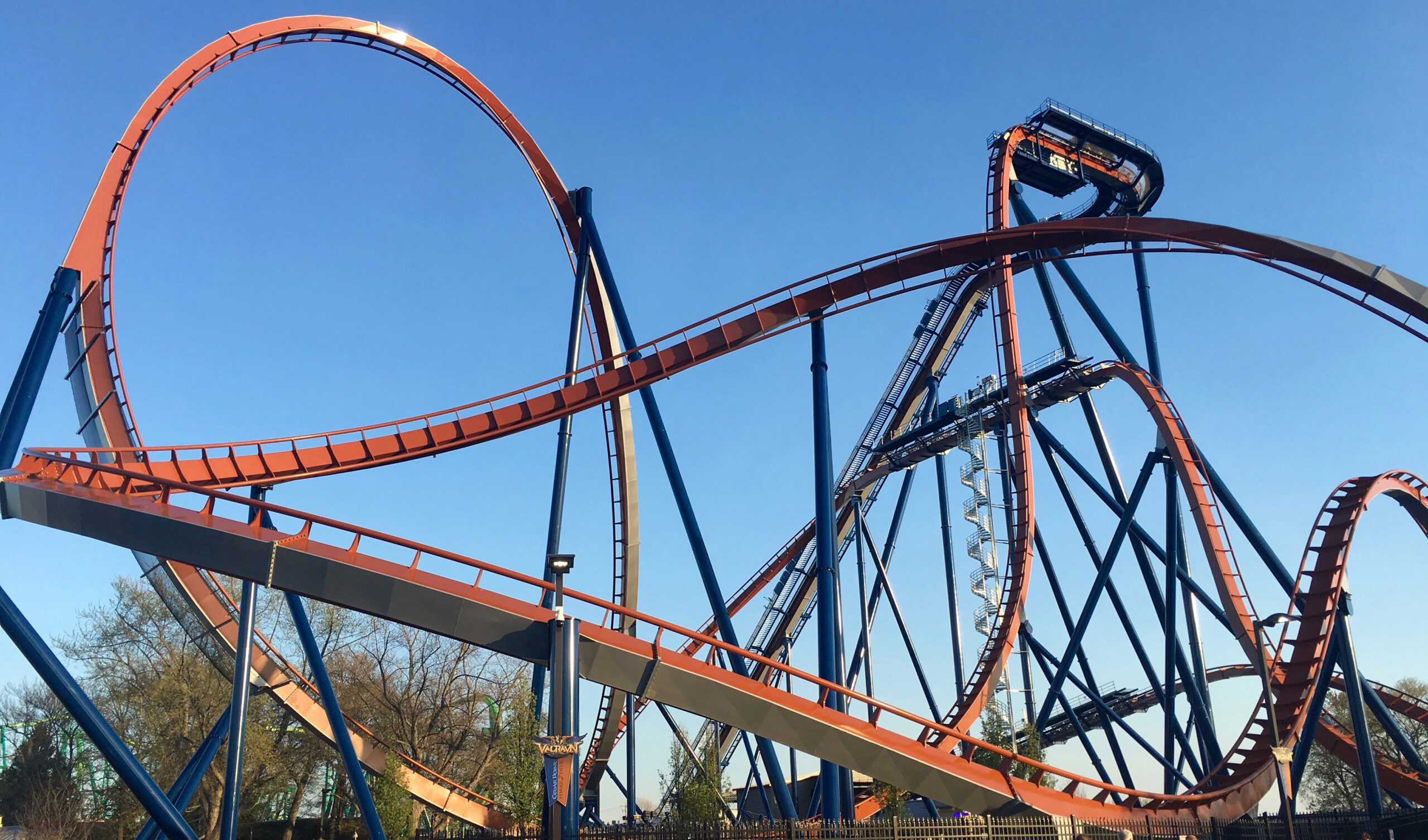 Valravn dive coaster at Cedar Point
